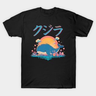 Retro Whale - Japanese Kujira T-Shirt